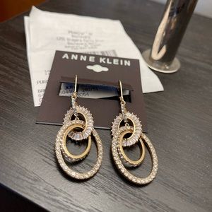 Anne Klein CZ wedding prom formal earrings